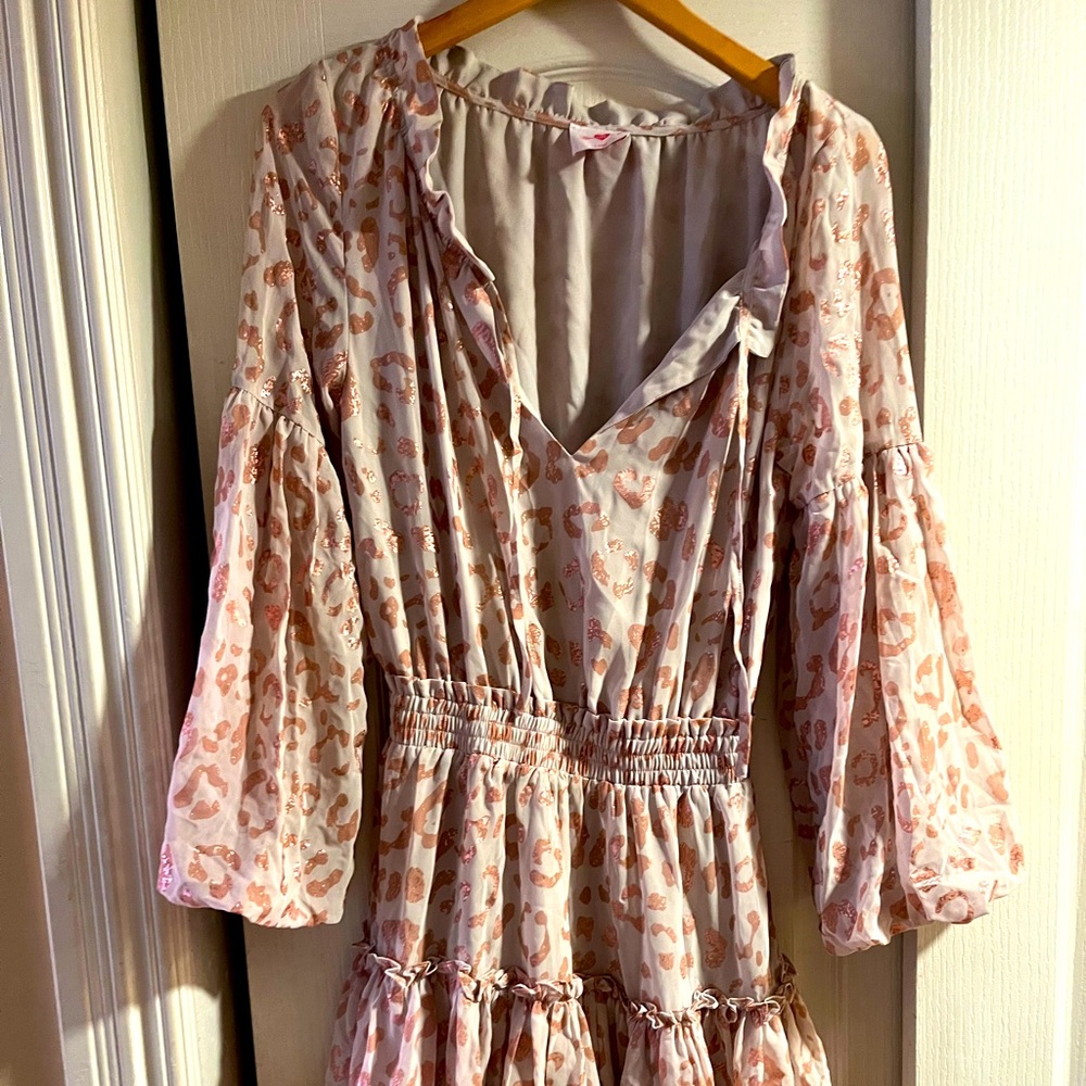 Buddy Love Animal Print Long Sleeve Romper Size XS